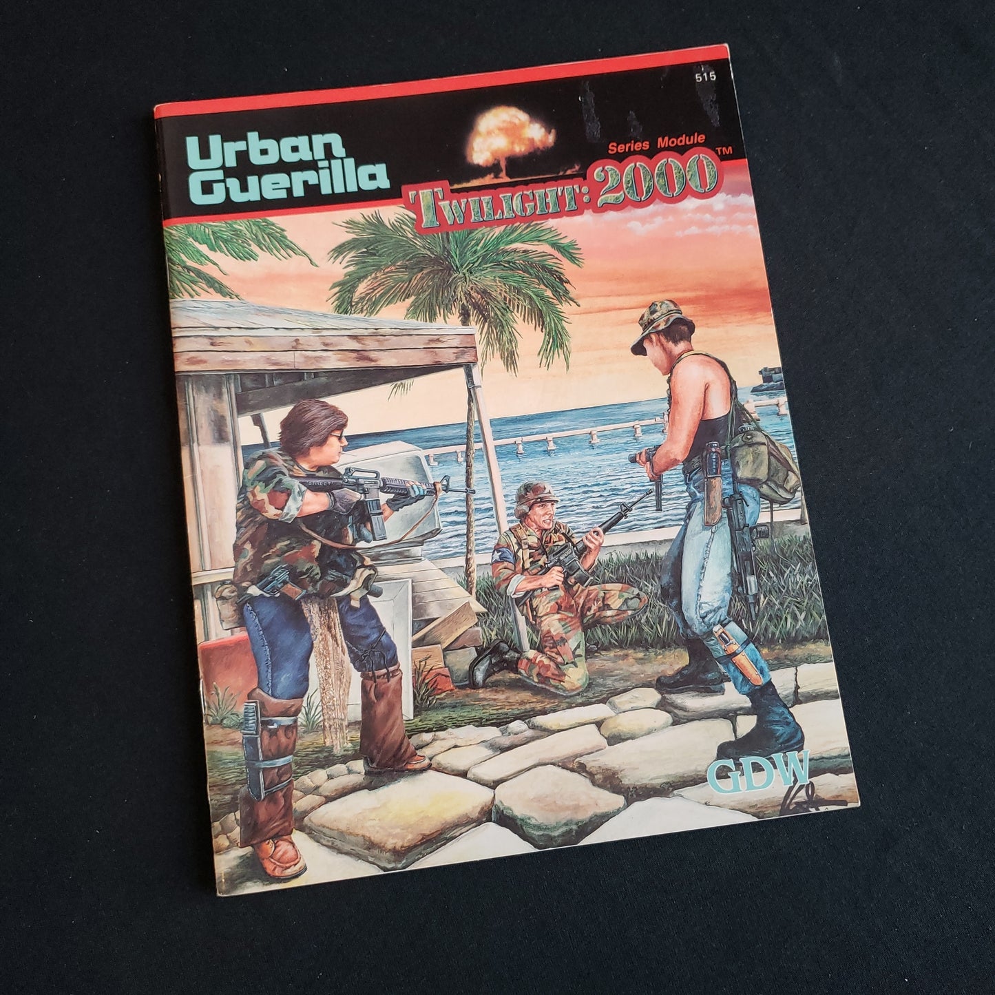 Image shows the front cover of the Urban Guerilla book for the Twilight: 2000 roleplaying game