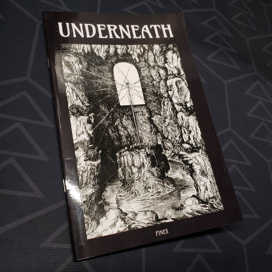 Image shows the front cover of the Underneath roleplaying game book