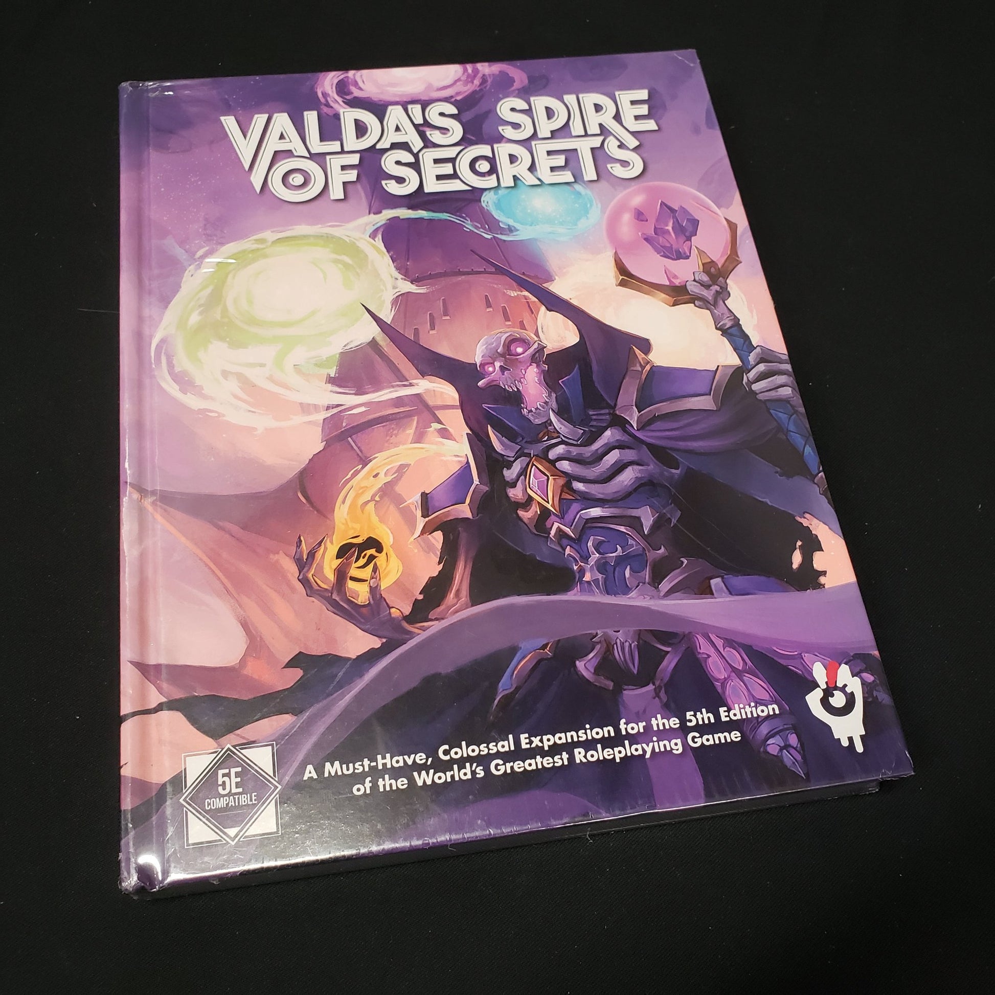 Image shows the front cover of the Valda's Spire of Secrest roleplaying game book