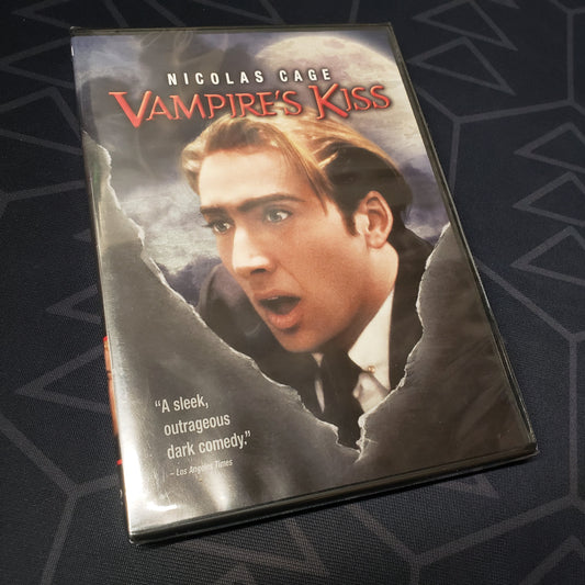 Image shows the front of the case of Vampire's Kiss on DVD