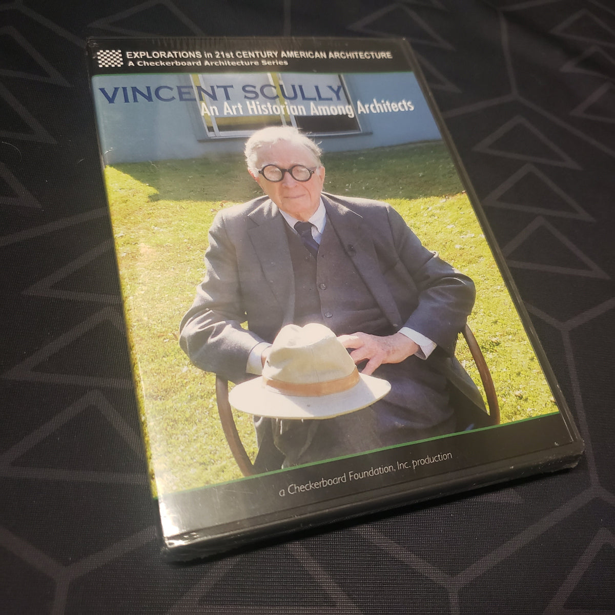 Image shows the front of the case for the movie Vincent Scully: An Art Historian Among Architects on DVD