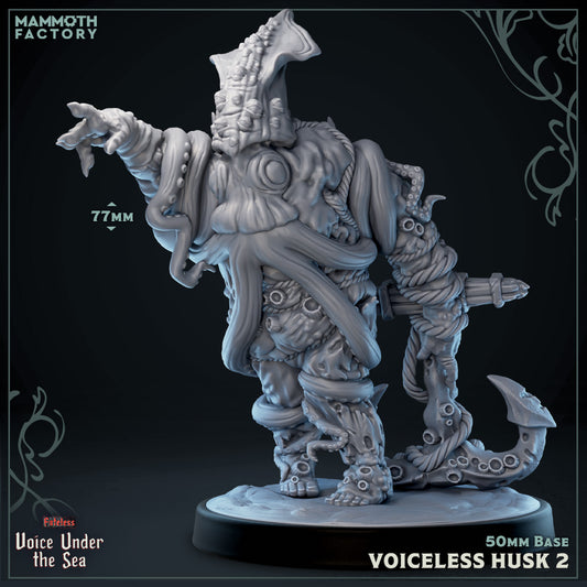 Image shows a 3D render of a eldritch sea abomination gaming miniature.