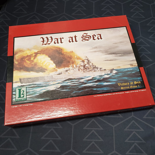 Image shows the front cover of the box for the War At Sea (Third Edition) board game