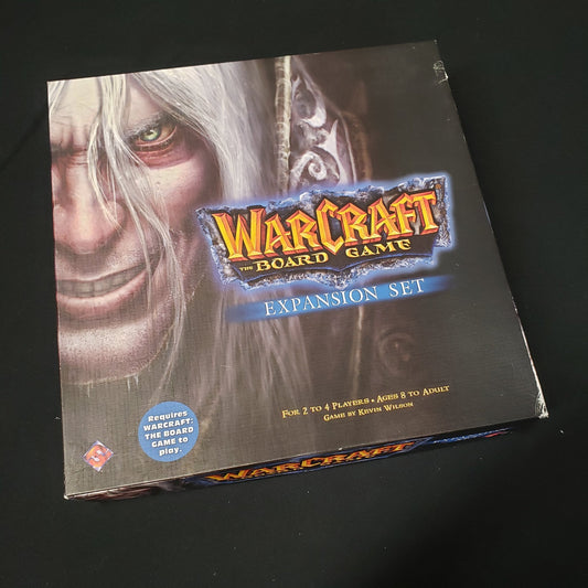 Image shows the front cover of the box of the Expansion Set for Warcraft: The Board Game