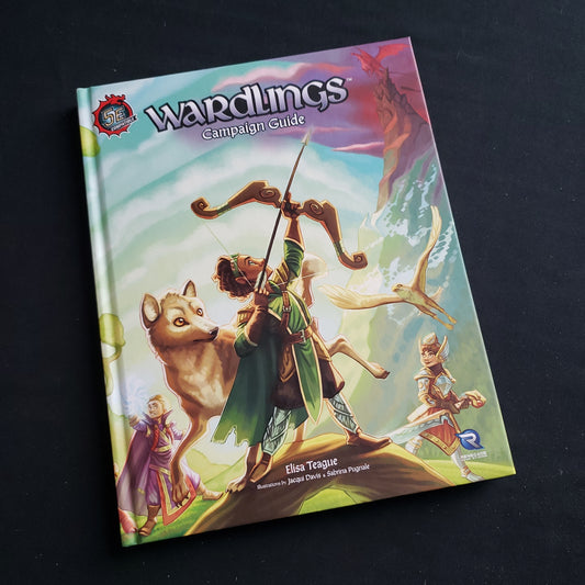Image shows the front cover of the Campaign Guide for the Wardlings roleplaying game