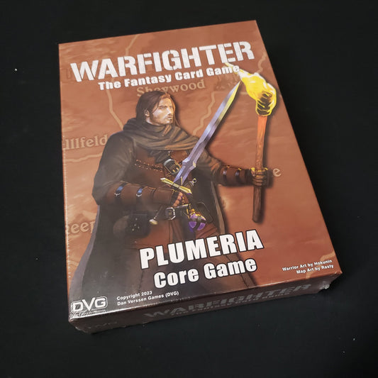 Image shows the front cover of the box of Warfighter: The Fantasy Card Game
