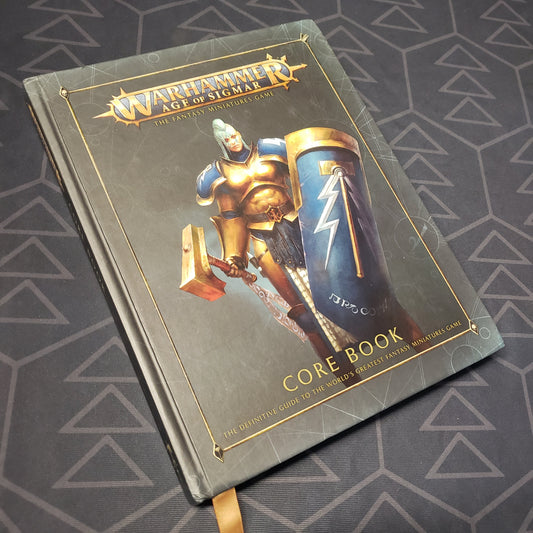 Image shows the front cover of the Warhammer: Age of Sigmar - Second Edition Core Rulebook wargaming book