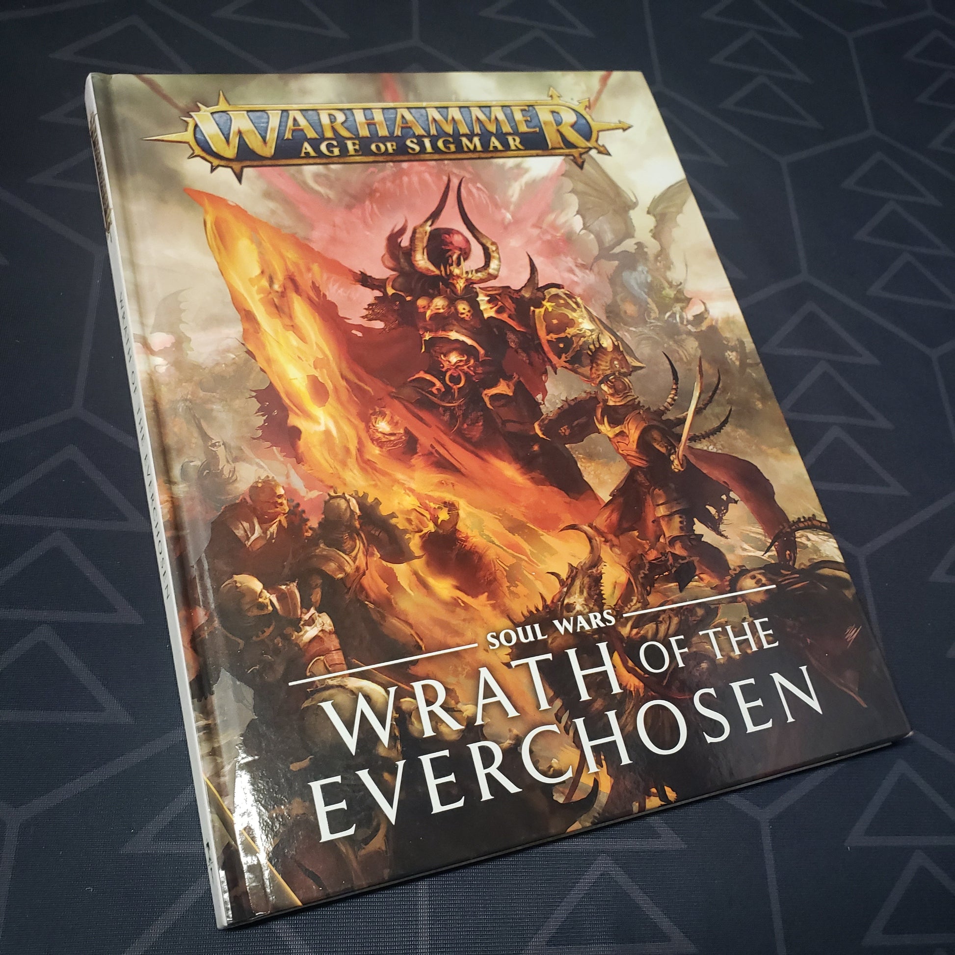 Image shows the front cover of the Warhammer Age of Sigmar (Second Edition): Soul Wars - Wrath of the Everchosen wargaming book