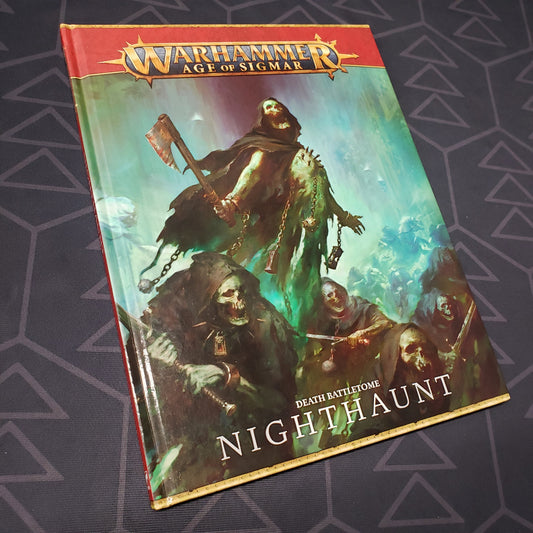 Image shows the front cover of the Warhammer Age of Sigmar (Third Edition): Death Battletome - Nighthaunt wargaming book