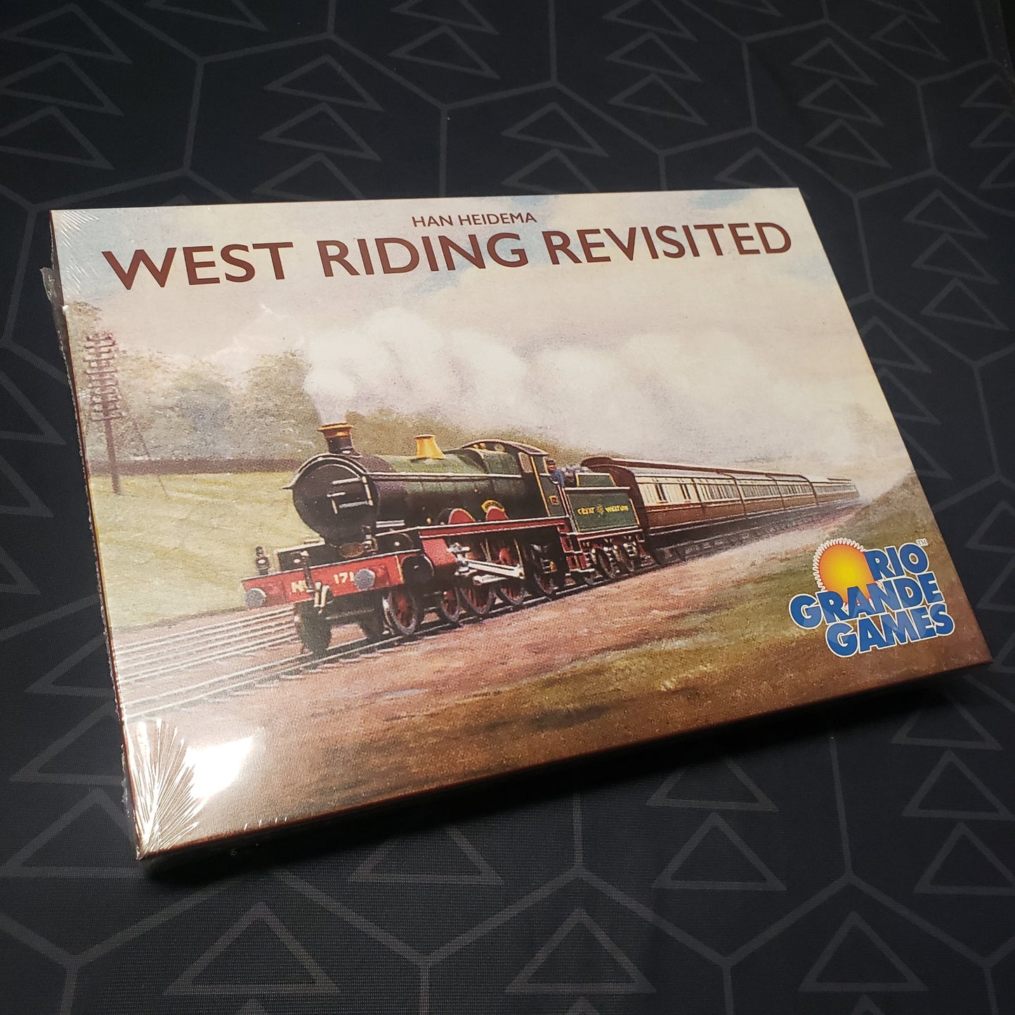 Image shows the front cover of the box for the West Riding Revisited board game