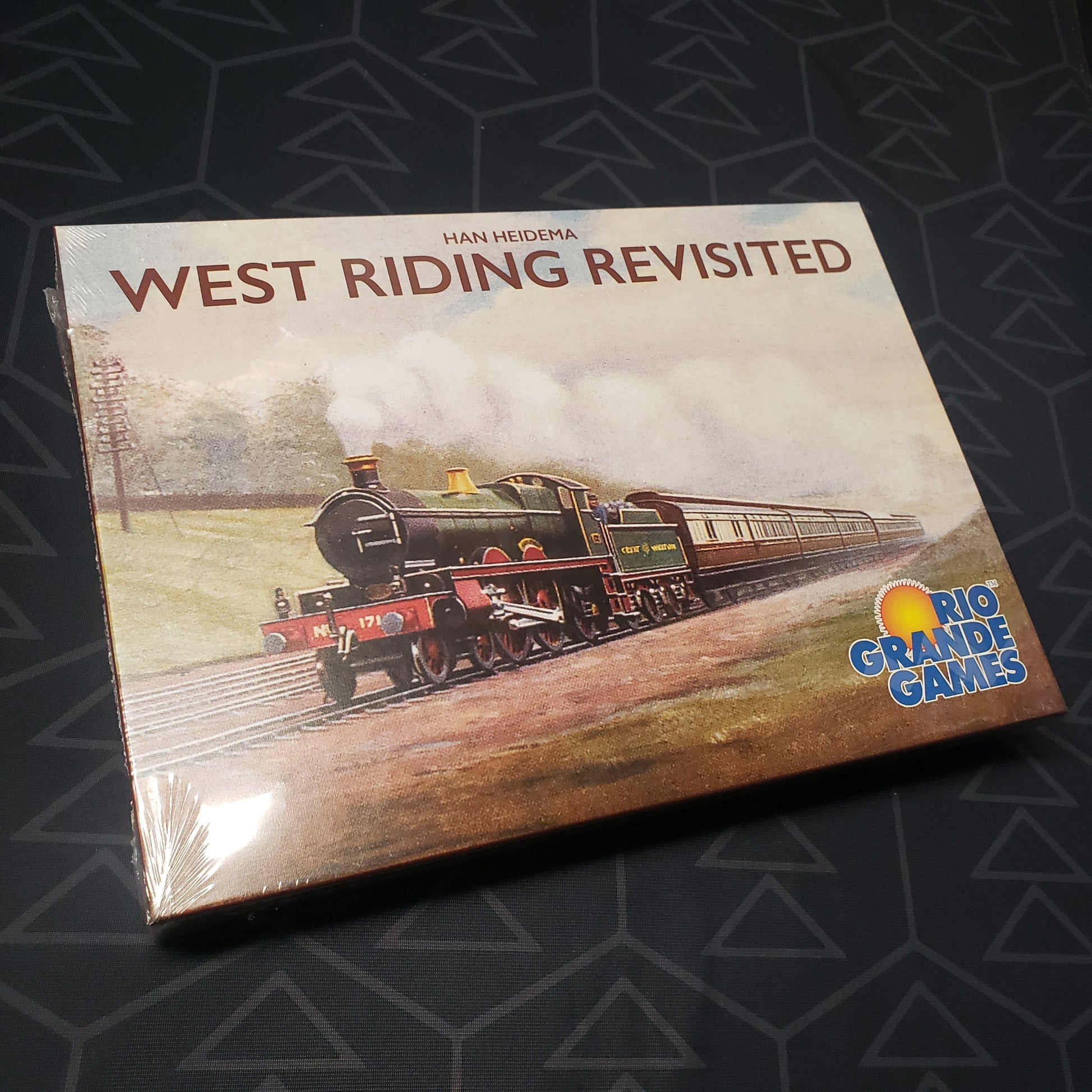 Image shows the front cover of the box for the West Riding Revisited board game