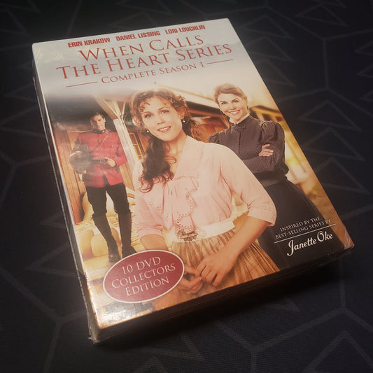Image shows the front of the case for the first season of When Calls the Heart on DVD