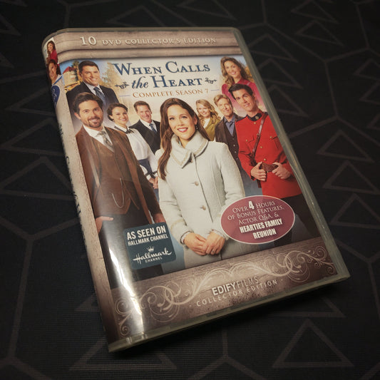 Image shows the front of the case for the seventh season of When Calls the Heart on DVD