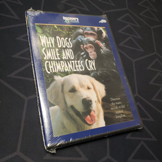 Image shows the front of the case for the movie Why Dogs Smile and Chimpanzees Cry on DVD