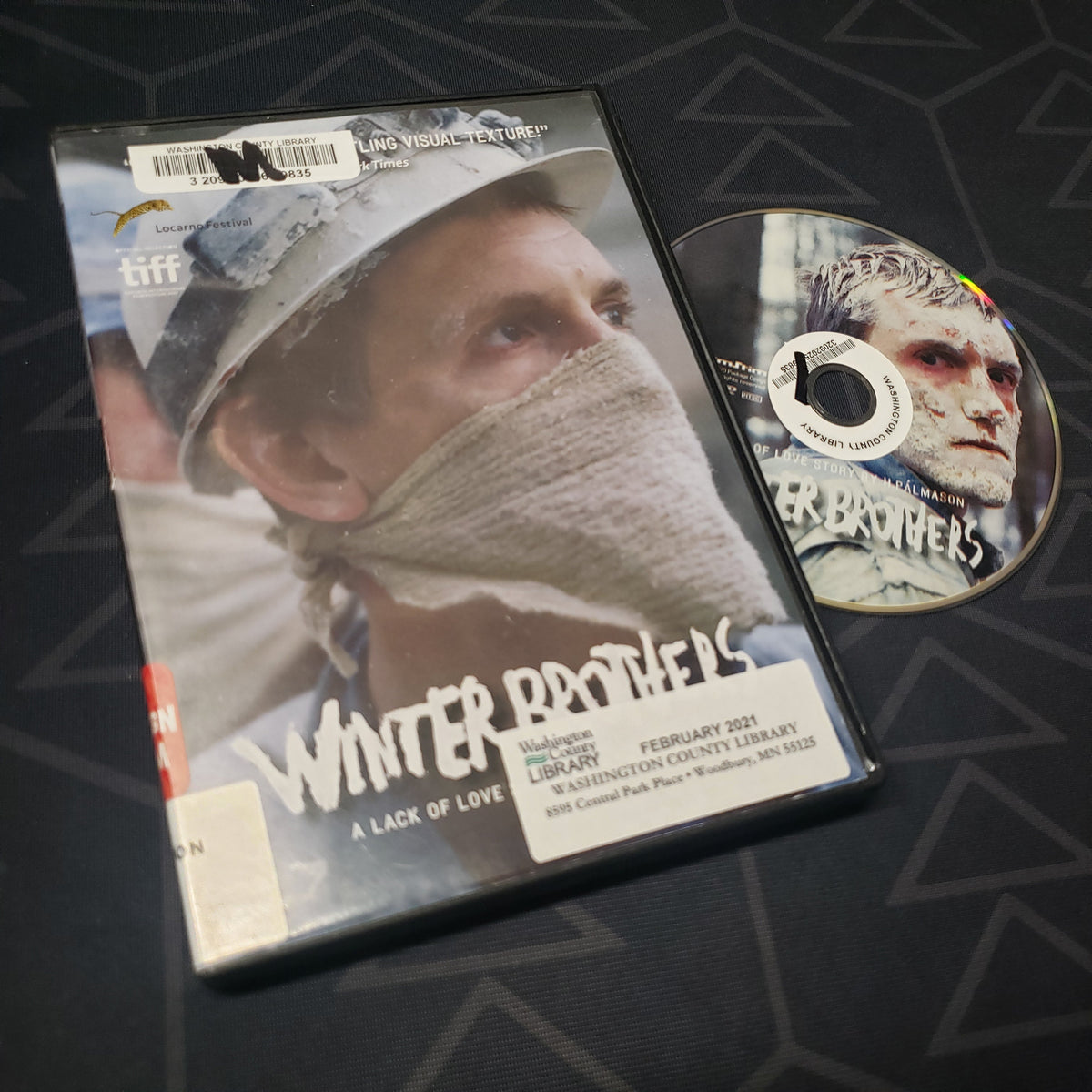 Image shows the case & disc for the movie Winter Brothers on DVD