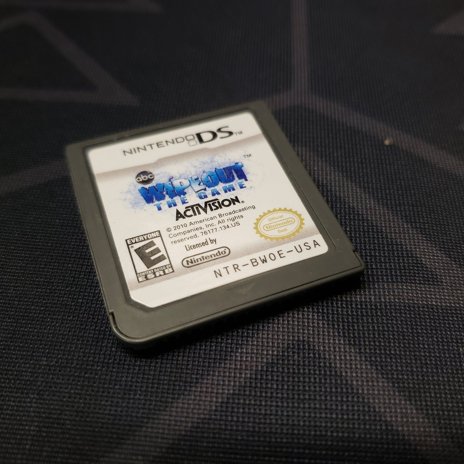 Image shows the front of the cartridge for the video game Wipeout: The Game for Nintendo DS