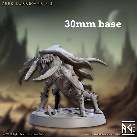 Image shows a 3D render of a trilobite beast gaming miniature.