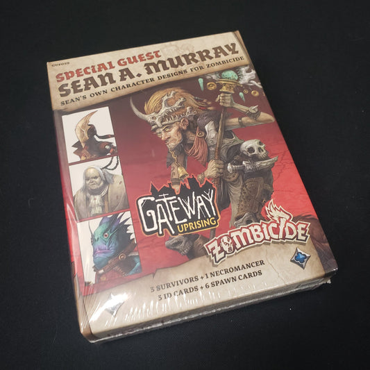 Image shows the front of the box for the Sean A. Murray Special Guest Box expansion for the board game Zombicide: Black Plague