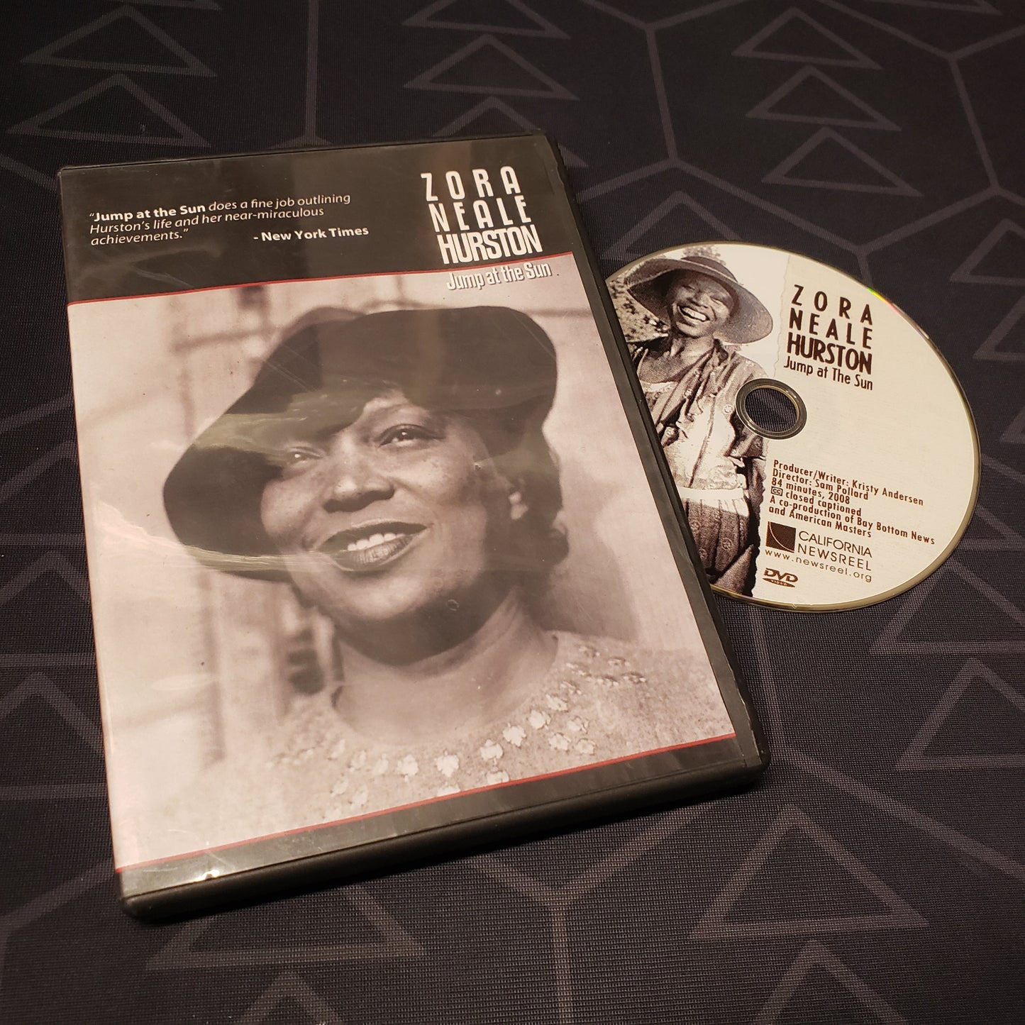 Image shows the case & disc for the movie Zora Neale Hurston: Jump at the Sun on DVD