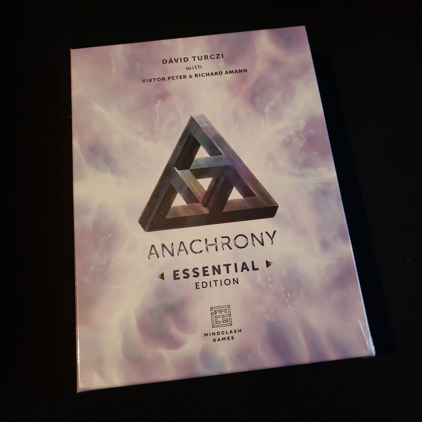 Image shows the front cover of the box of the Anachrony: Essential Edition board game