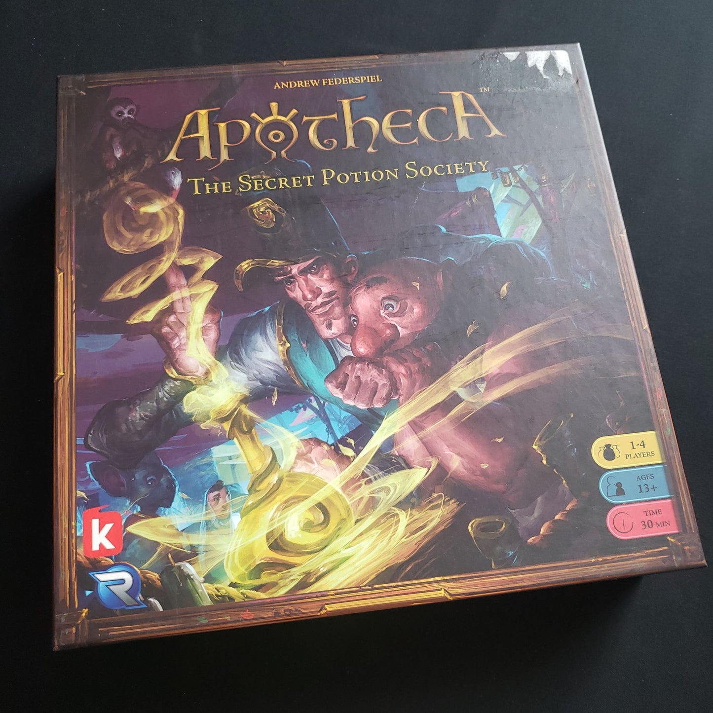 Apotheca board game - front cover of box