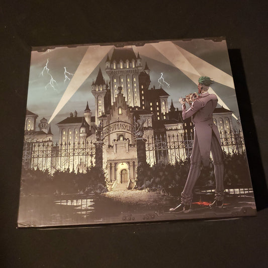 Image shows the front of the box for the Arkham Asylum expansion for the Batman: Gotham City Chronicles board game