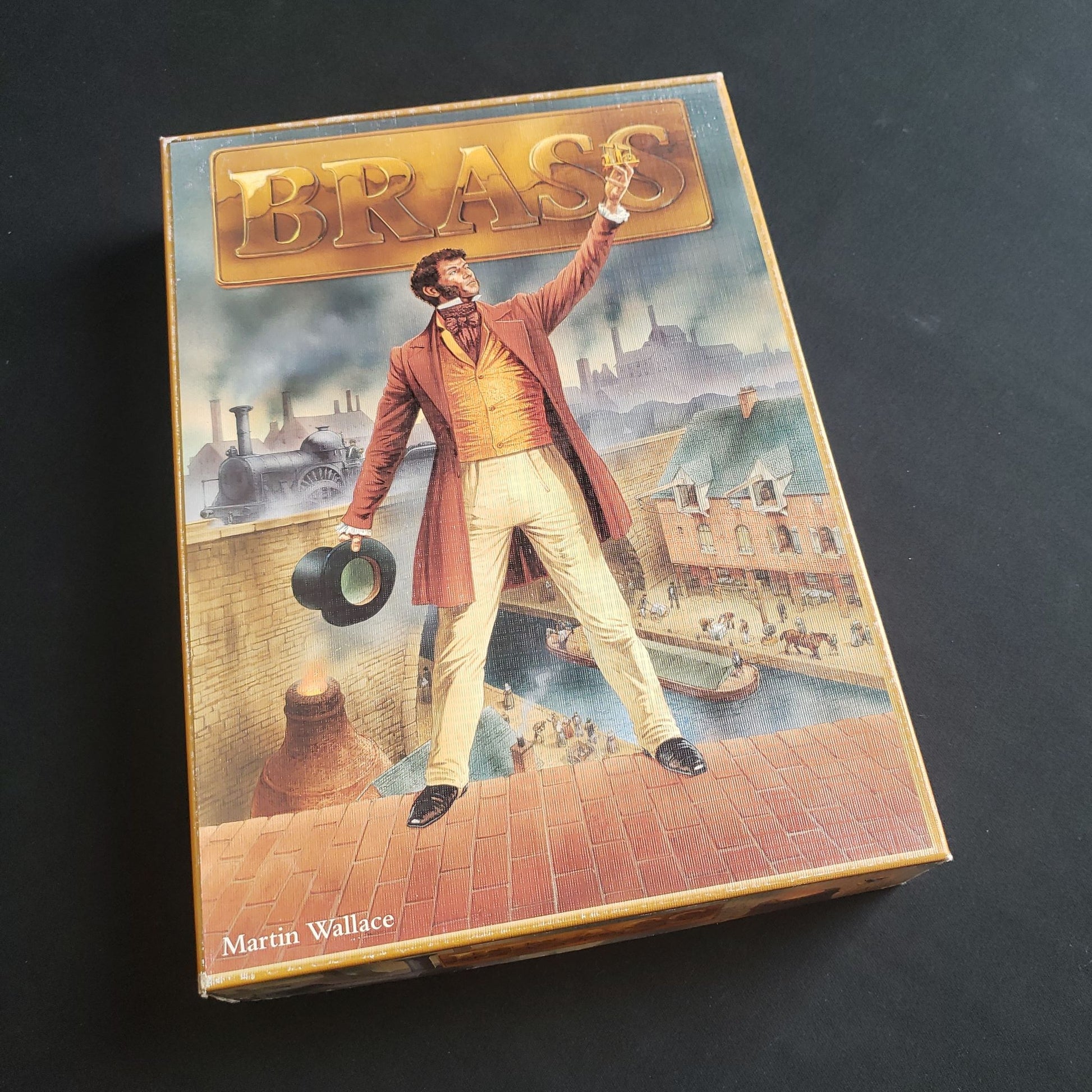 Brass board game - front cover of box