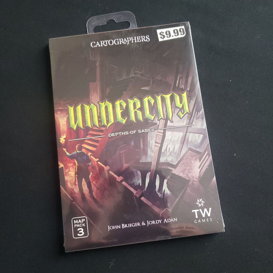 Cartographers map pack expansion 3 - undercity, depths of sabek - front cover of package