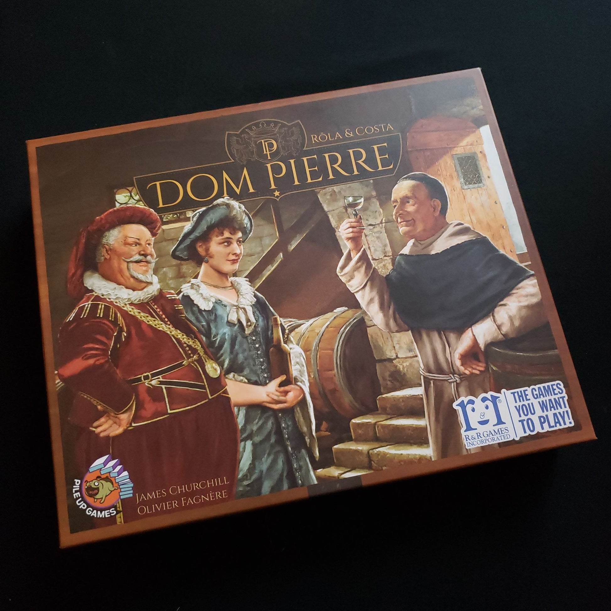 Dom Pierre board game - front cover of box