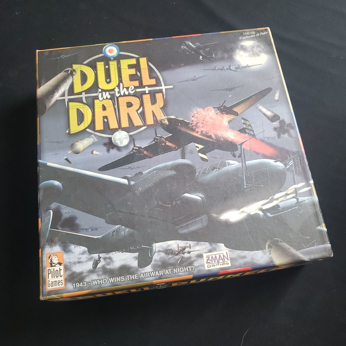 Duel In the Dark board game - front cover of box