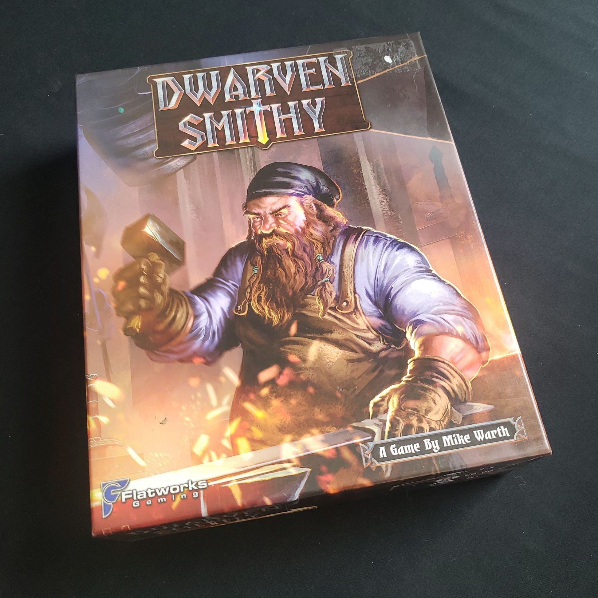 Dwarven Smithy board game - front cover of box