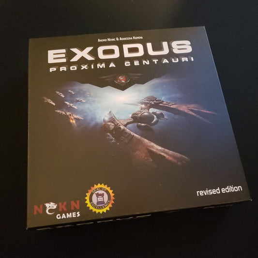 Exodus: Proxima centauri board game - front cover of box