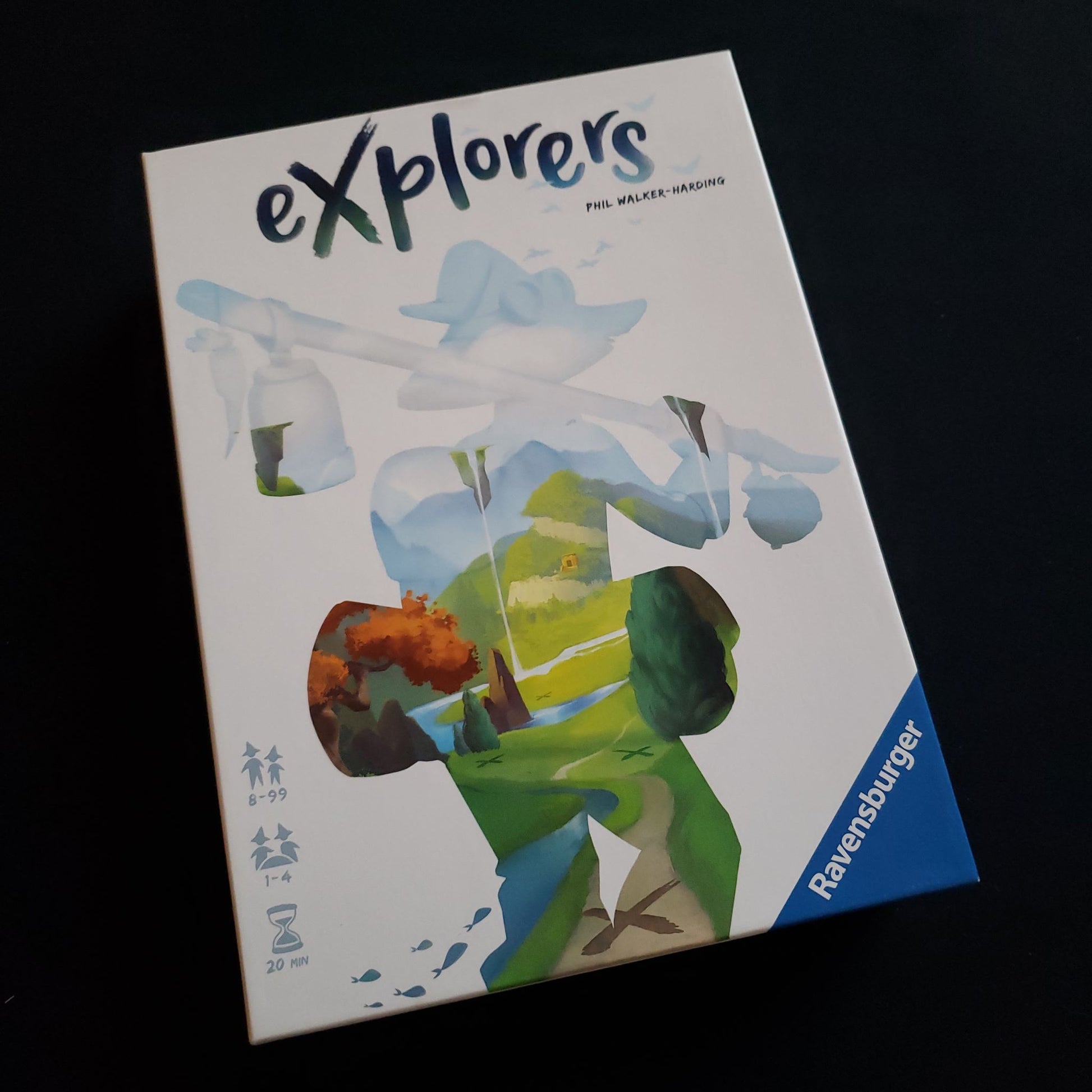 Explorers board game - front cover of box