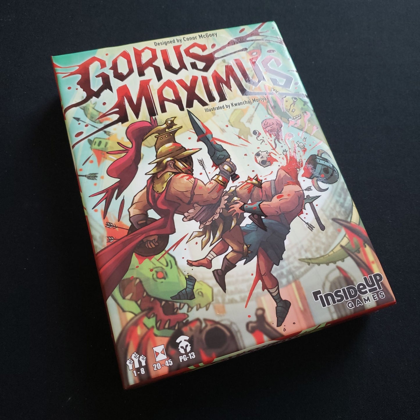 Gorus Maximus card game - front cover of box