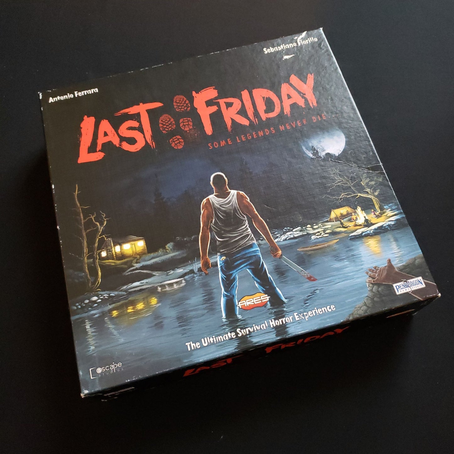 Last Friday board game - front cover of box