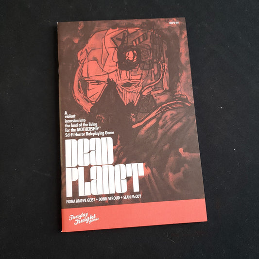 Image shows the front cover of the Dead Planet book for the Mothership roleplaying game