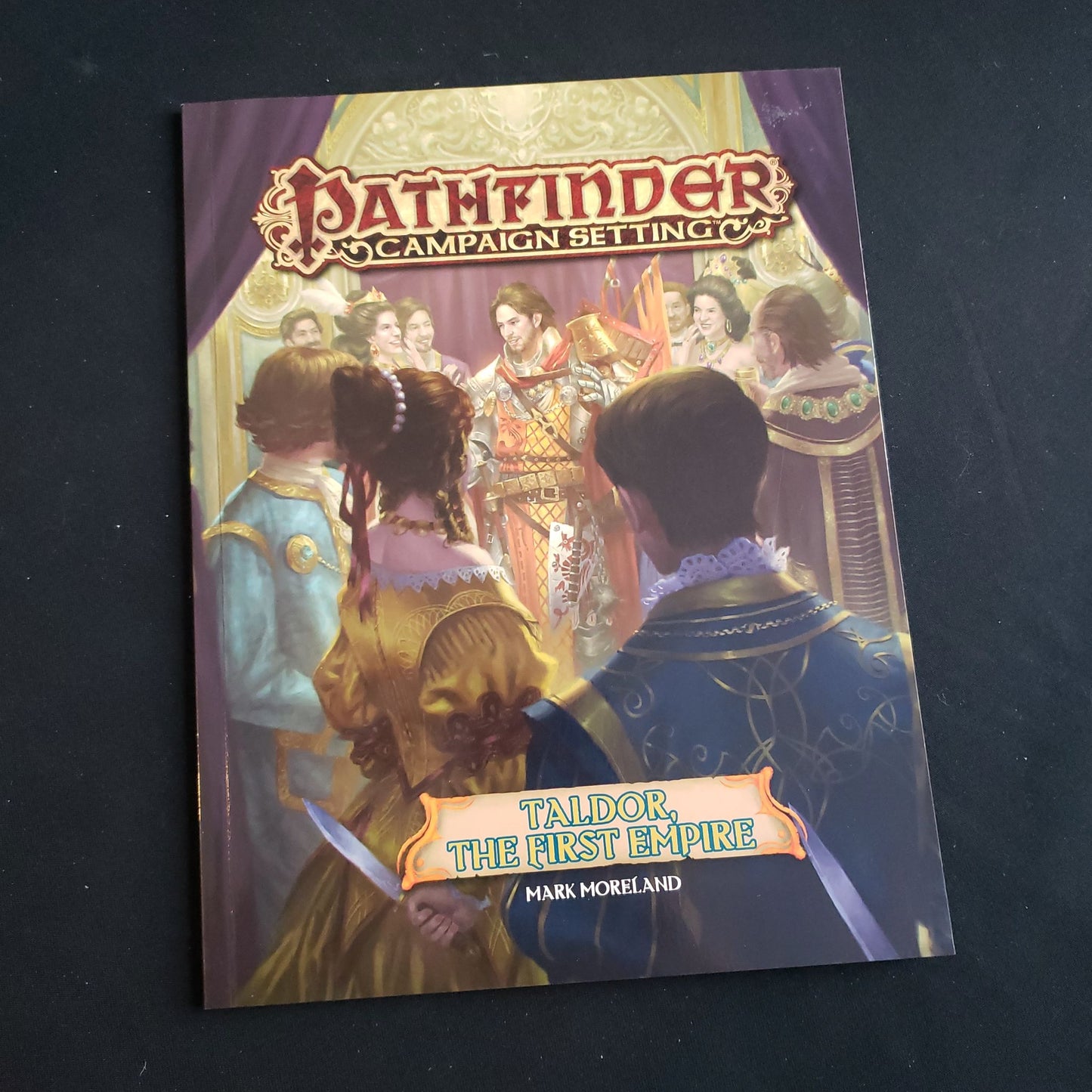 Image shows the front cover of the Taldor, the first Empire book for the Pathfinder First Edition roleplaying game