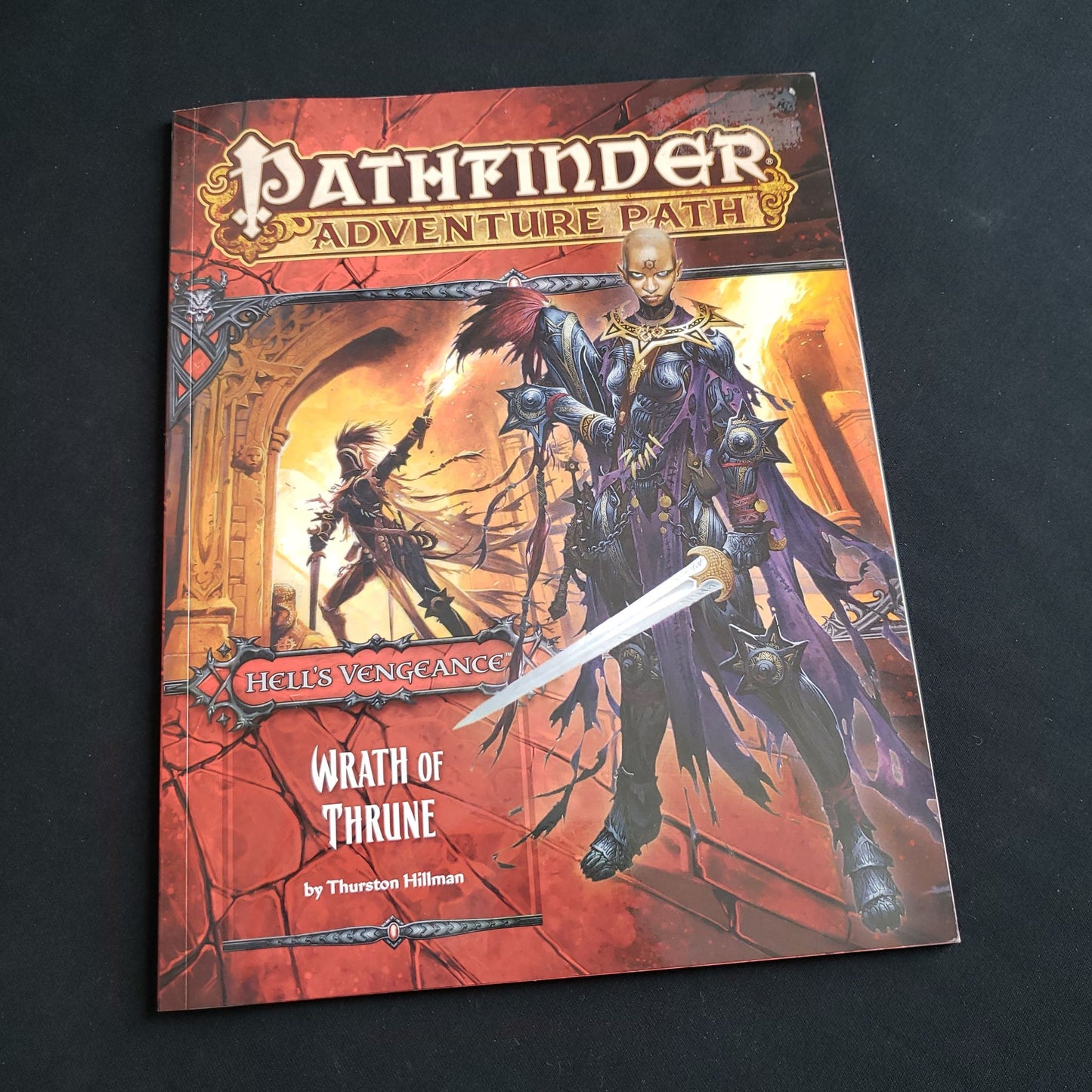 Pathfinder First Edition roleplaying game - front cover of Wrath of Thrune book