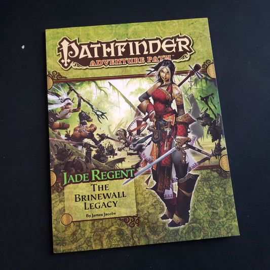 Image shows the front cover of the Brinewall Legacy book for the Pathfinder First Edition roleplaying game