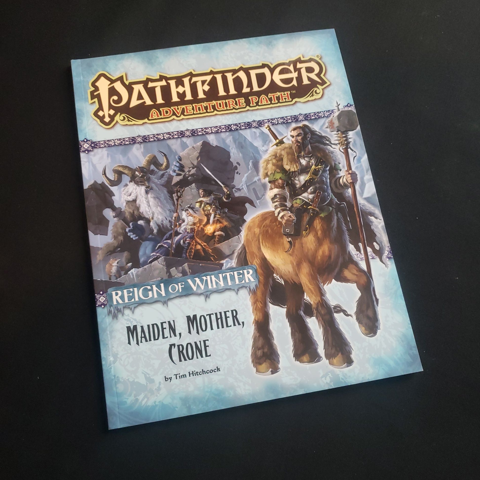 Pathfinder First Edition roleplaying game - front cover of Maiden, Mother, Crone book