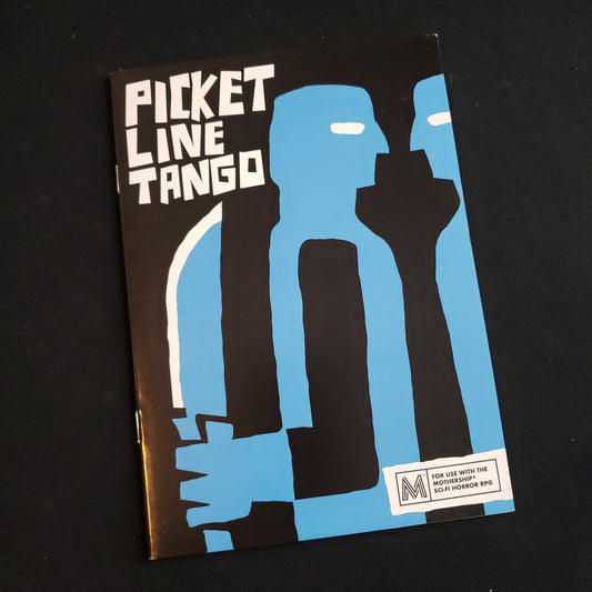 Image shows the front cover of the Picket Line Tango roleplaying game book