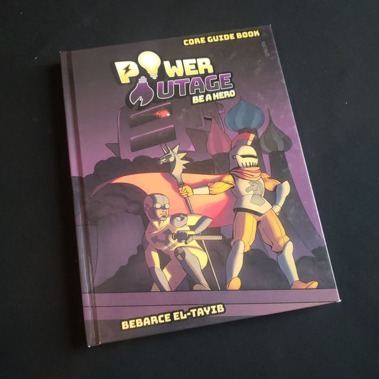 Front cover of the core guide book for the Power Outage roleplaying game