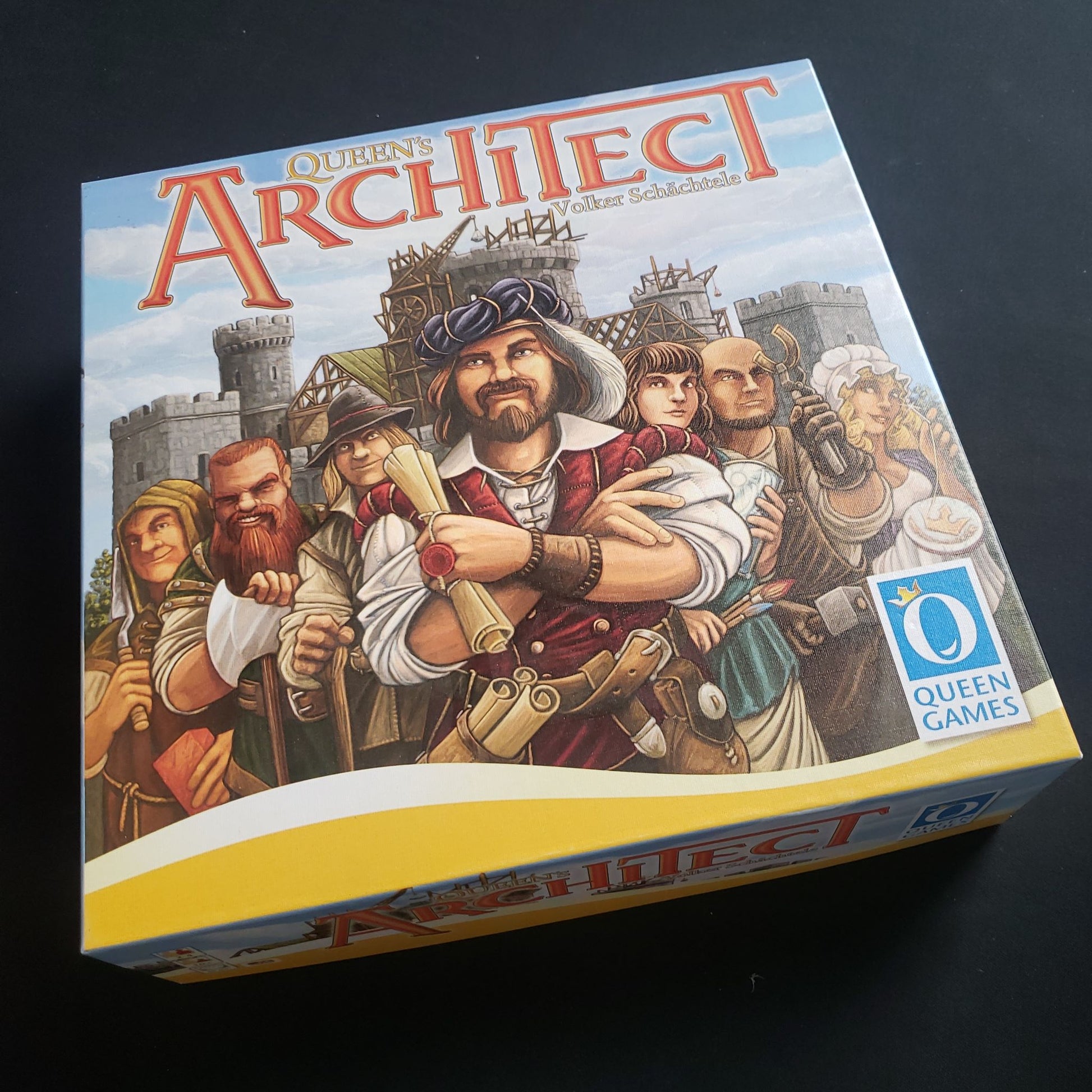 Queen's Architect board game - front cover of box