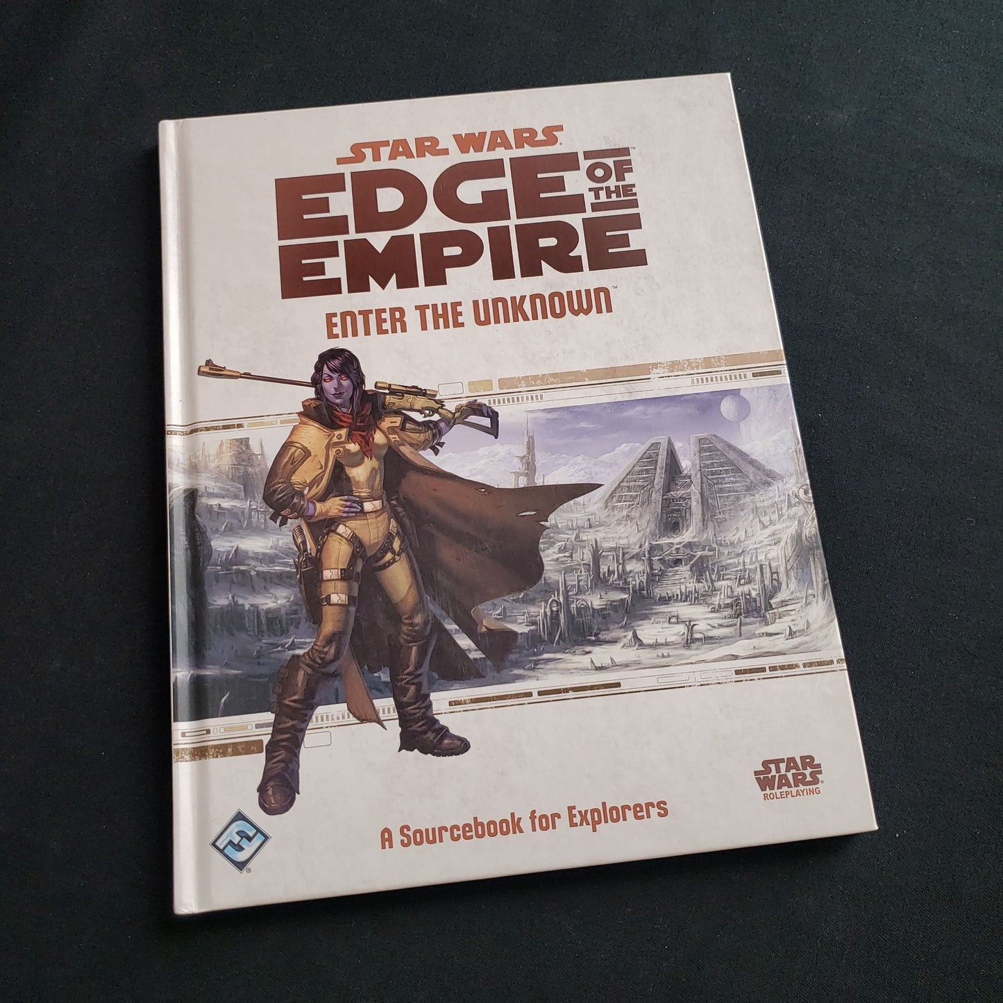 Star Wars Edge of the Empire roleplaying game - front cover of Enter the Unknown book