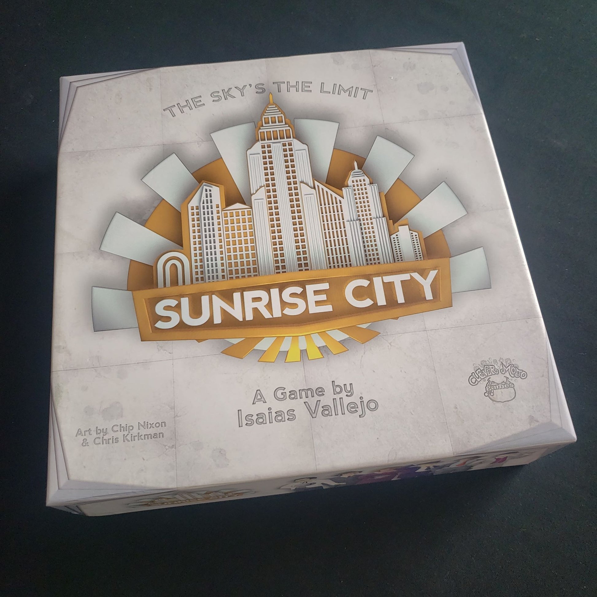 Sunrise City board game - front cover of box