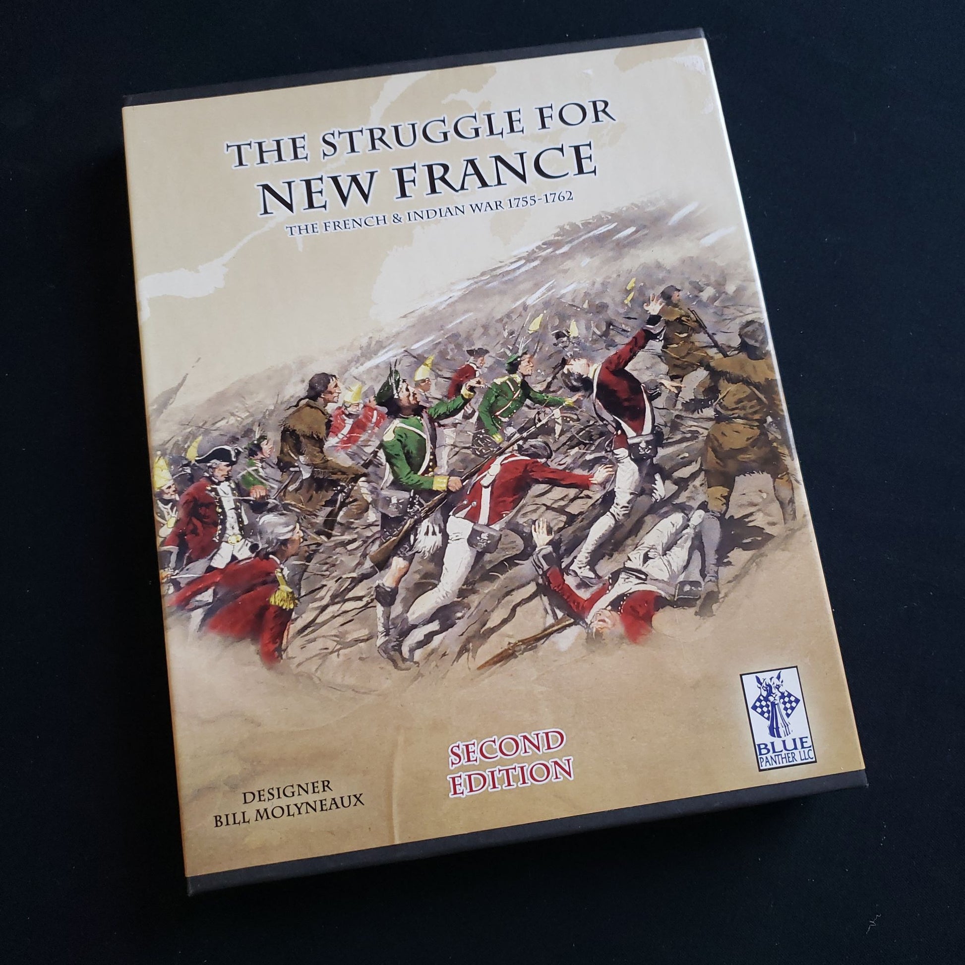 The struggle for new france war game - front cover of box