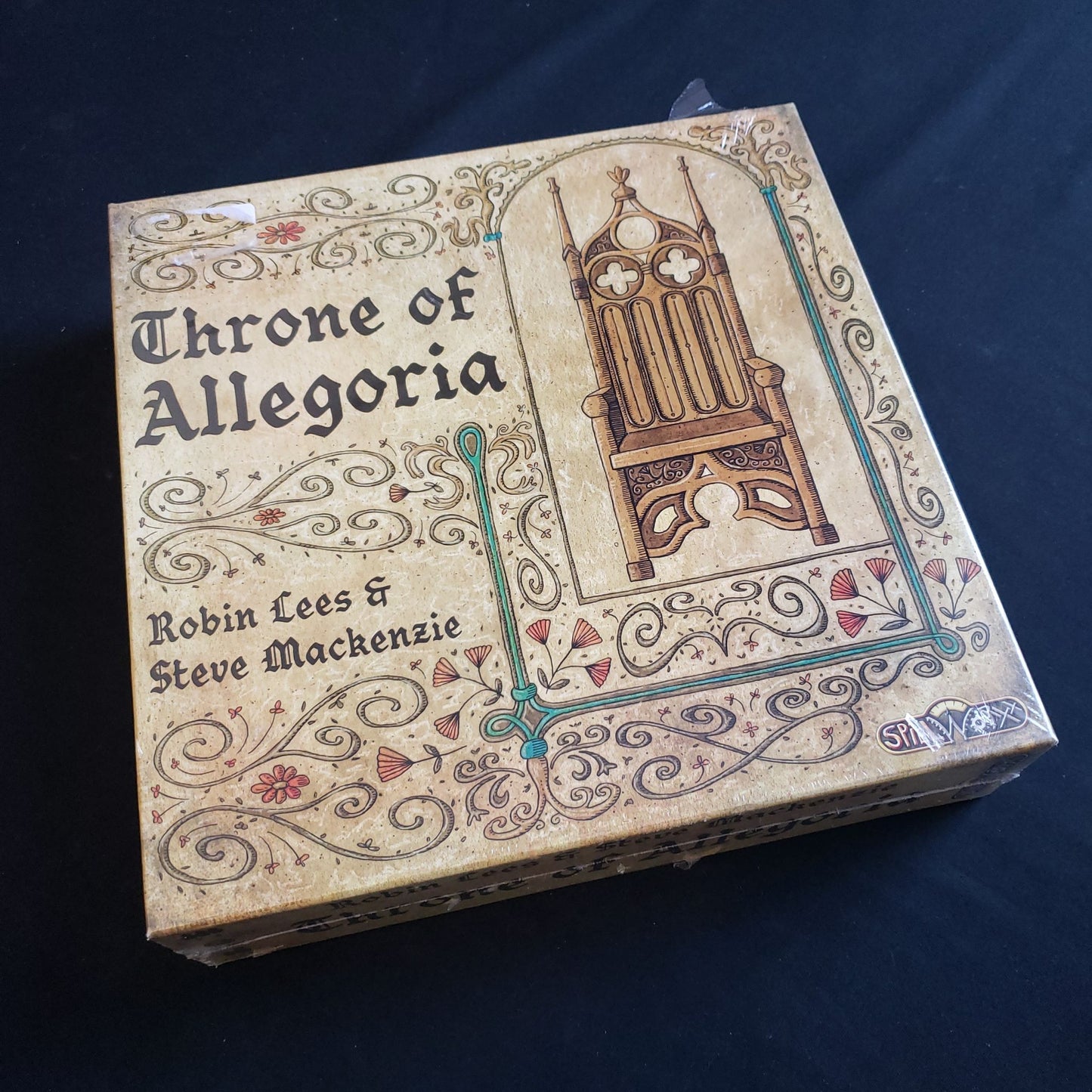 Throne Of Allegoria board game - front cover of box