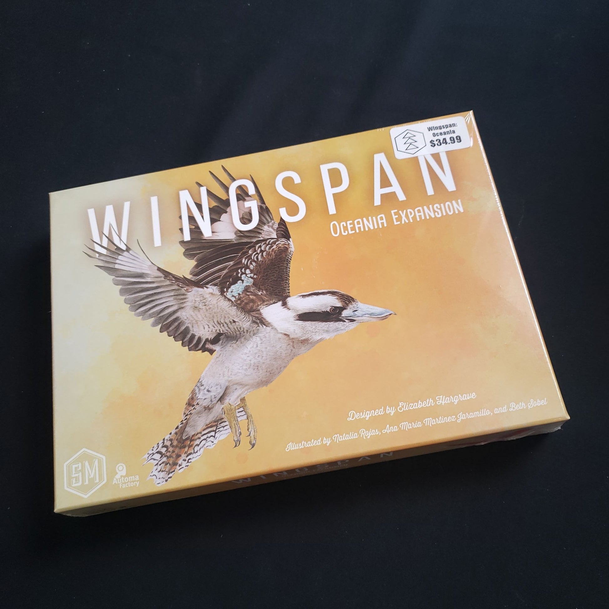 Wingspan board game: Oceania expansion - front cover of box
